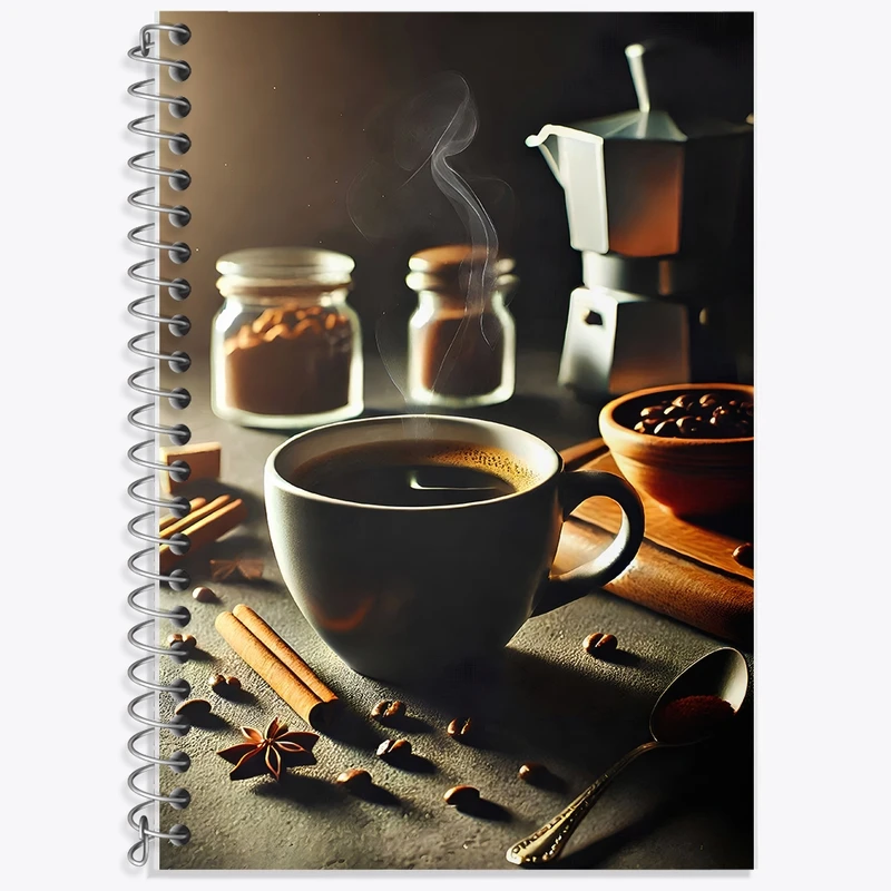 دفتر لغت 50 برگ خندالو طرح فنجون قهوه  کد F10409