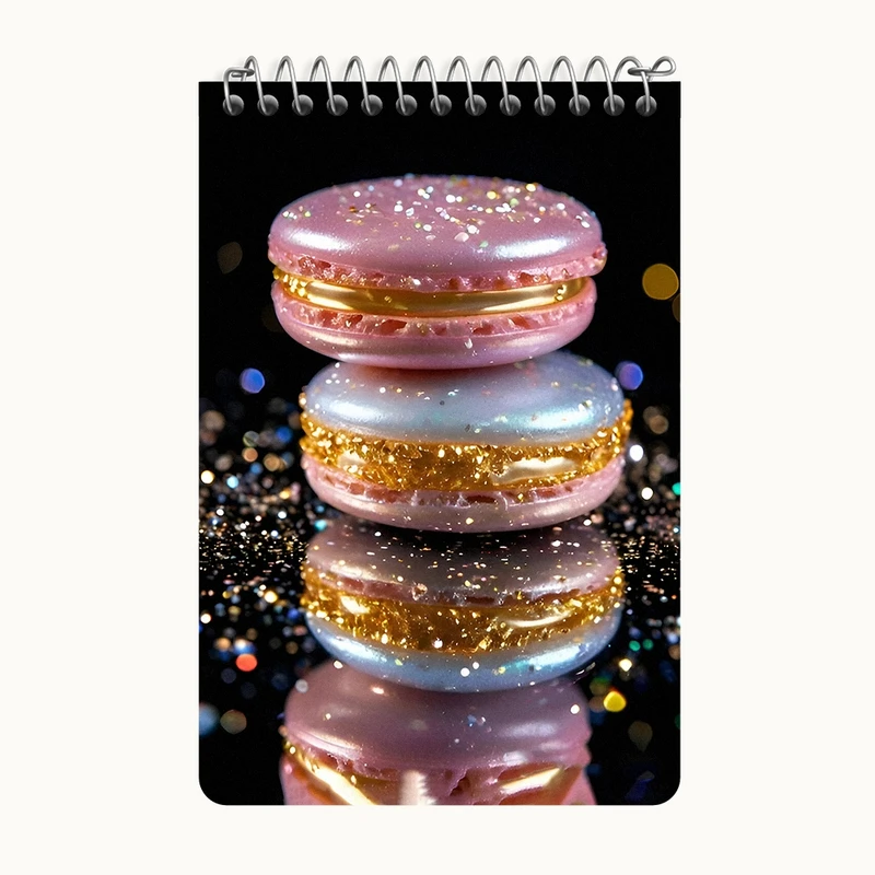 دفتر یادداشت 50 برگ خندالو طرح ماکارون کد F8131