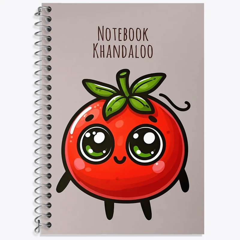 دفتر لغت 50 برگ خندالو طرح گوجه بامزه کد N7258