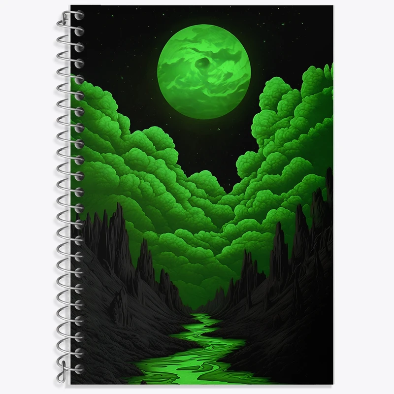 دفتر لغت 50 برگ خندالو طرح ماه (Moon) کد F11612