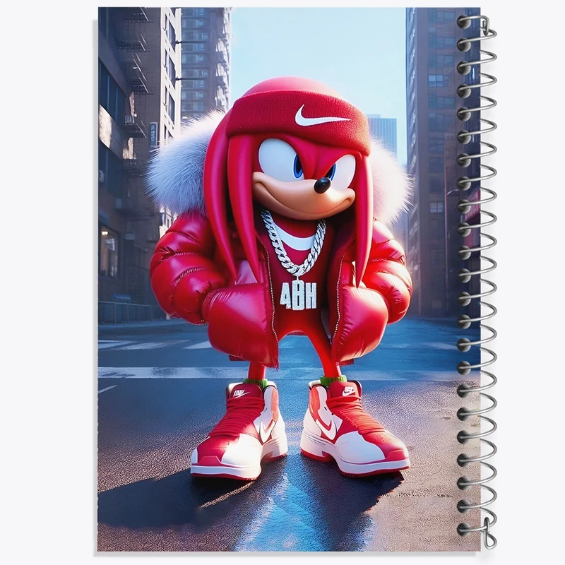 دفتر شطرنجی 50 برگ خندالو طرح سونیک (Sonic) کد F4411