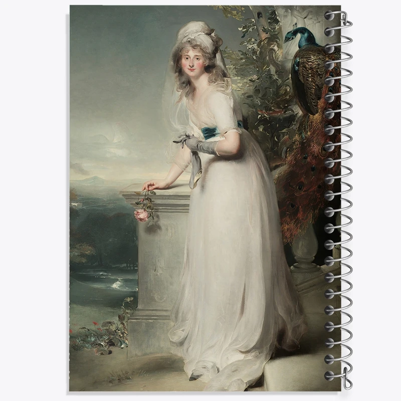 دفتر شطرنجی 50 برگ خندالو طرح پرتره کاترین گری، بانو منرز اثر سر توماس لارنس کد F12352