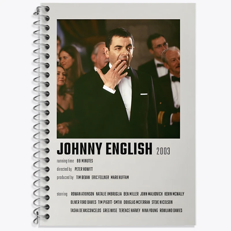 دفتر نت موسیقی 50 برگ خندالو طرح جانی انگلیش (Johnny English) کد F13397