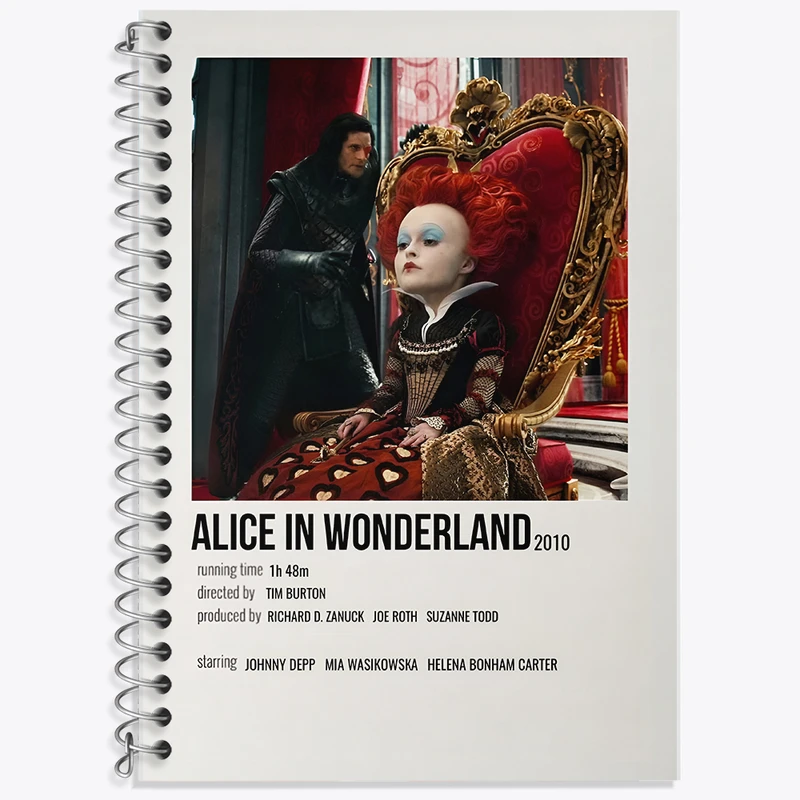 دفتر نت موسیقی 50 برگ خندالو طرح آلیس در سرزمین عجایب کد F13085