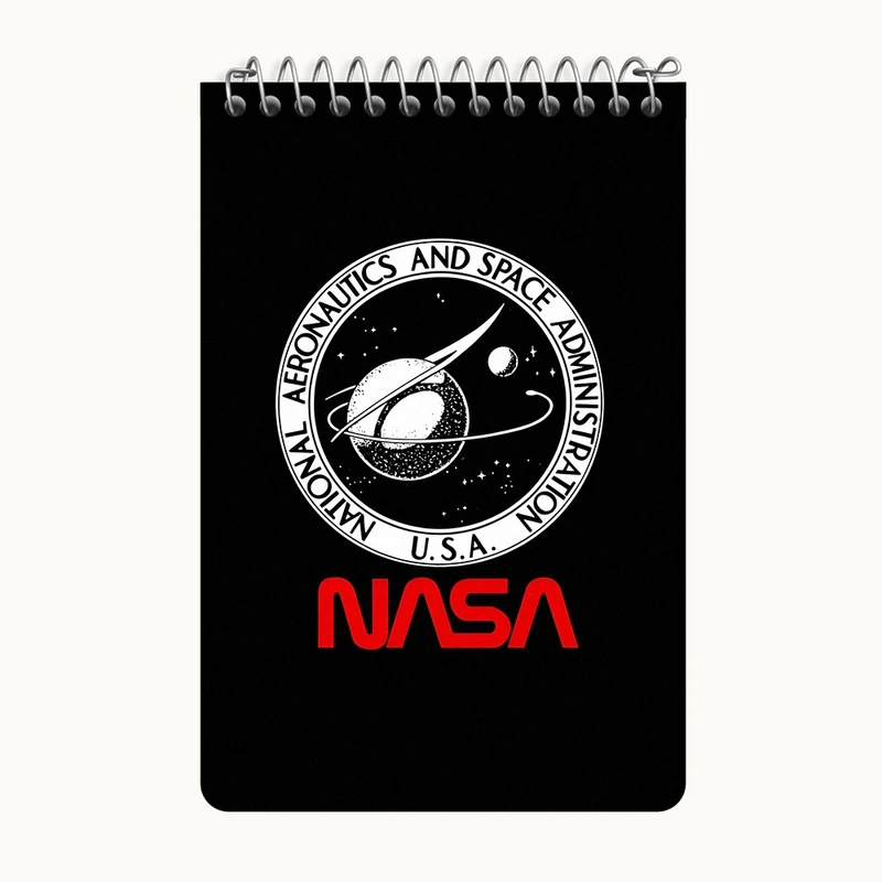 دفتر یادداشت 50 برگ خندالو طرح ناسا (Nasa) کد F4597