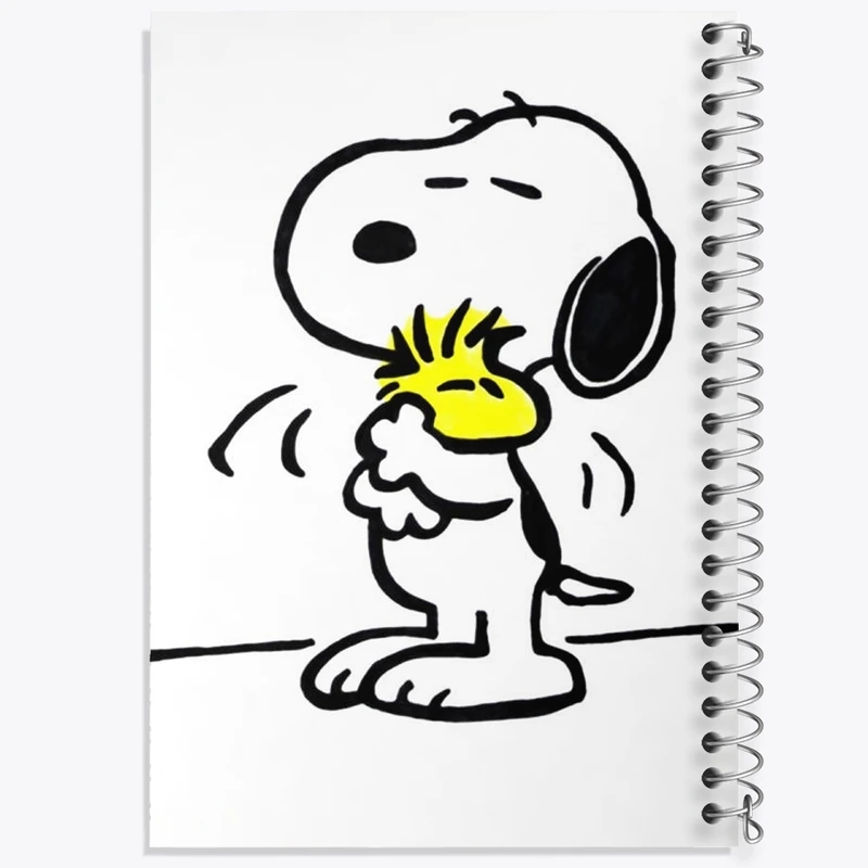 دفتر طراحی 50 برگ خندالو طرح اسنوپی کد F2199