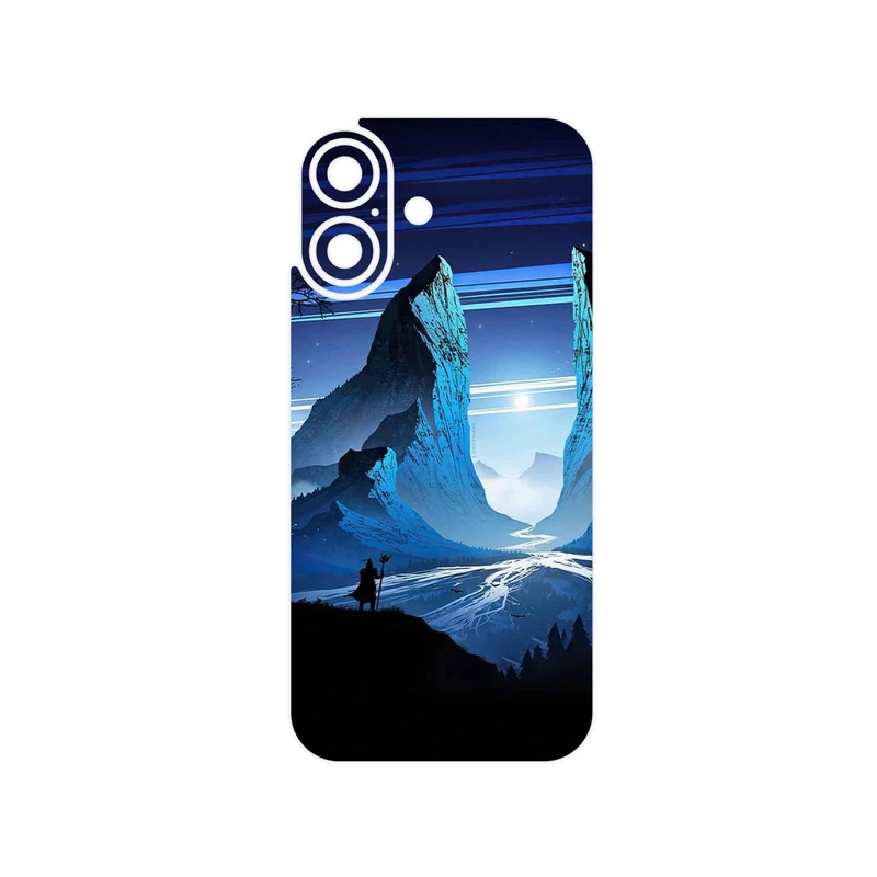 برچسب پوششی ماهوت مدل Blue Mountains Digital Art مناسب برای گوشی موبایل اپل iPhone 17