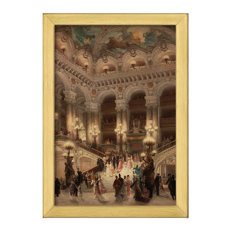 تابلو خندالو طرح نقاشی پلکان اپرا اثر لویی بیرود کد F12298