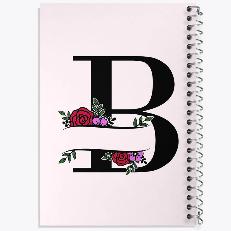 دفتر طراحی 50 برگ خندالو طرح حرف B کد N3337