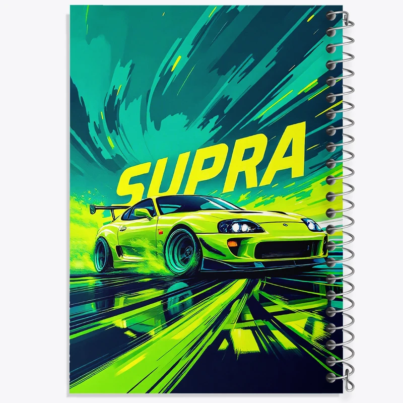 دفتر مشق 50 برگ خندالو طرح تویوتا (Toyota Supra) کد F13731