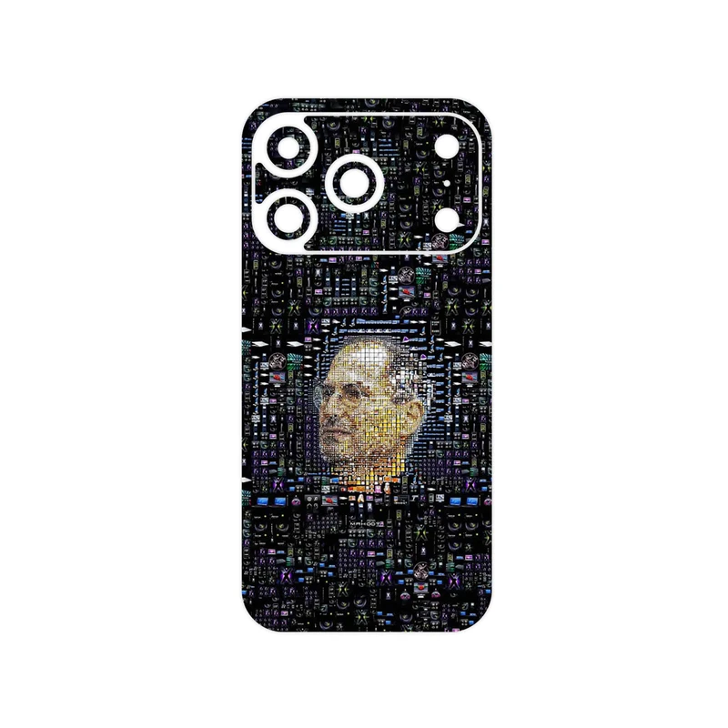 برچسب پوششی ماهوت مدل Collage of Steve Jobs 2 مناسب برای گوشی موبایل اپل iPhone 17 Pro