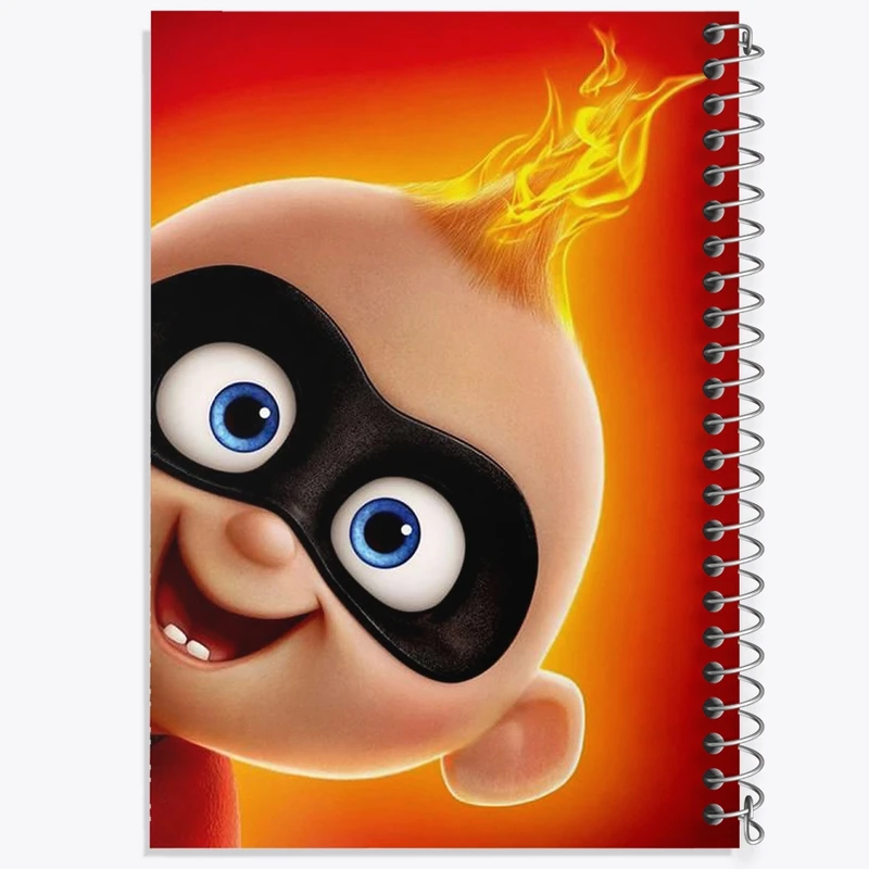دفتر طراحی 50 برگ خندالو طرح شگفت انگیزان The Incredibles  کد 1842
