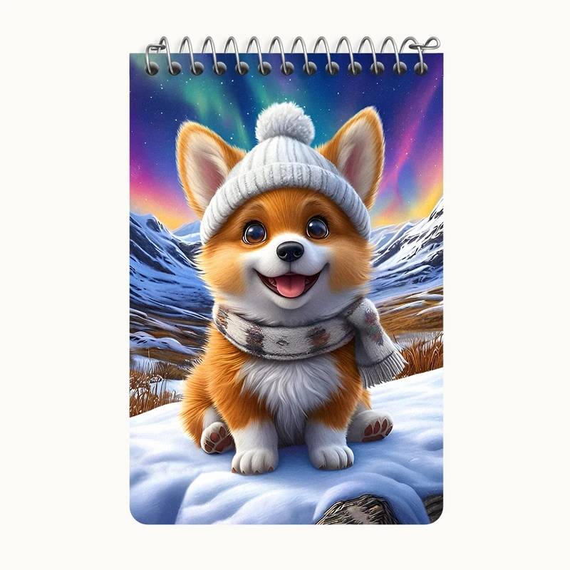 دفتر یادداشت 50 برگ خندالو طرح سگ بامزه کد F7227