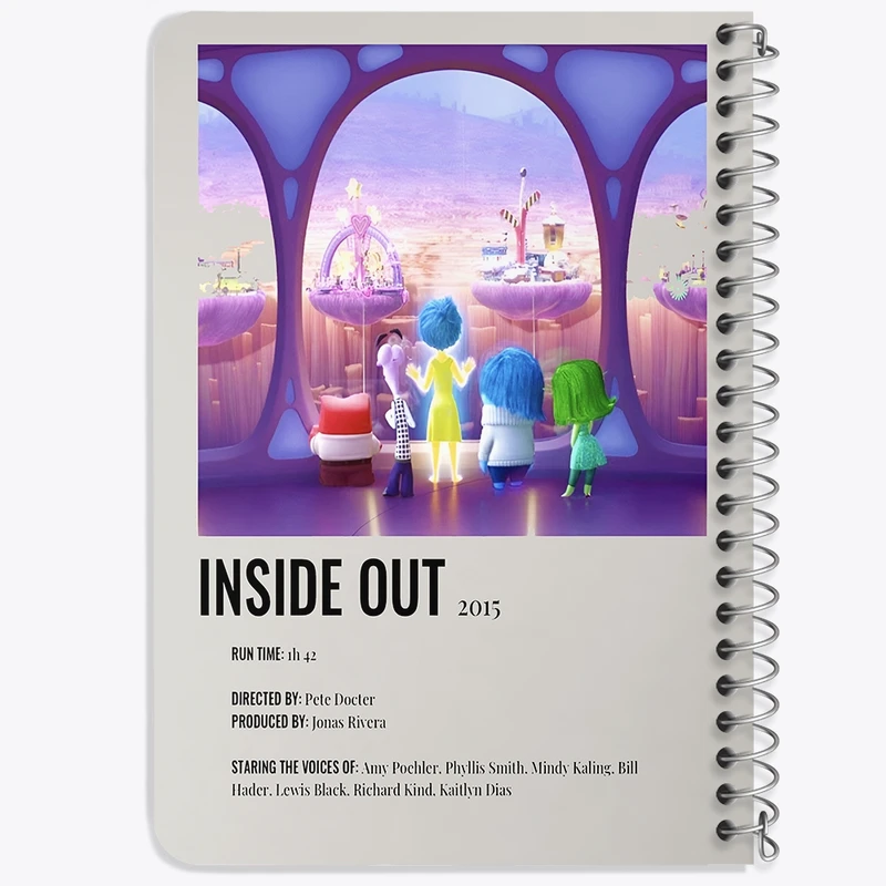 دفتر یادداشت 50 برگ خندالو طرح اینساید اوت (Inside Out) کد F13129