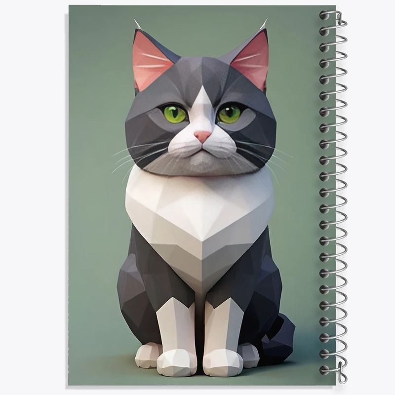 دفتر مشق 50 برگ خندالو طرح گربه کد F12700