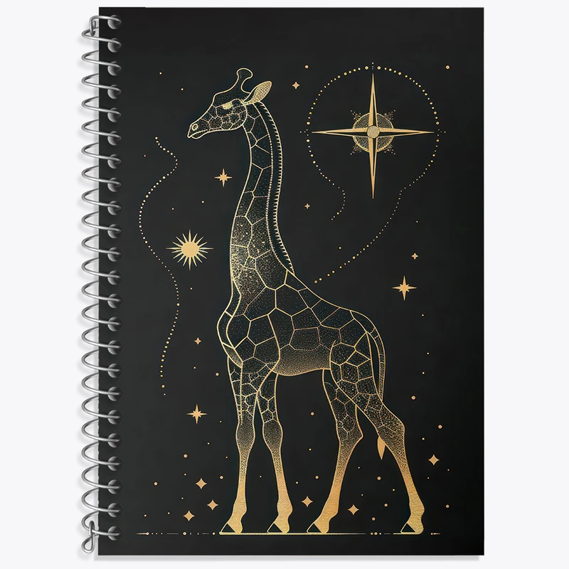 دفتر نت موسیقی 50 برگ خندالو طرح زرافه مینیمال کد F3091