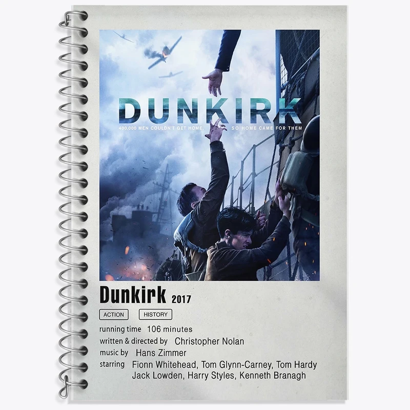 دفتر لغت 50 برگ خندالو طرح دانکرک (Dunkirk) کد F11916