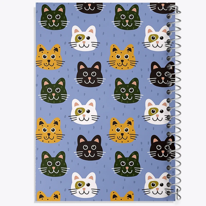 دفتر طراحی 50 برگ خندالو طرح گربه (Cat) کد N1137