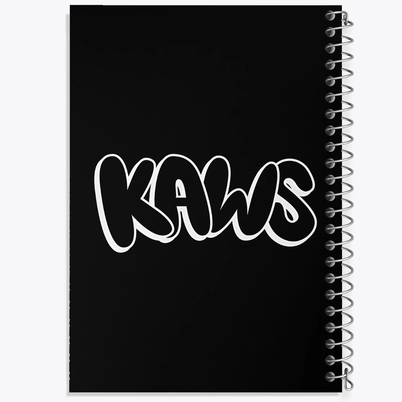 دفتر نقاشی 50 برگ خندالو طرح عروسک کاز (kaws) کد F4002