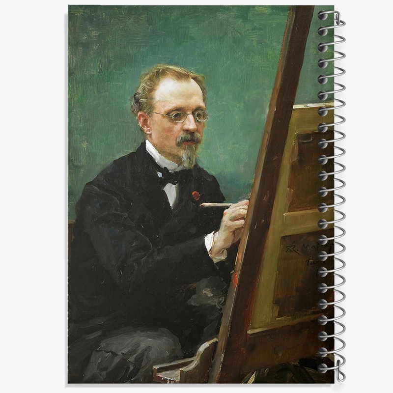 دفتر لیست خرید 50 برگ خندالو طرح پرتره فدریکو د مادرازو اثر رایموندو د مادرازو و گرتا کد F12413