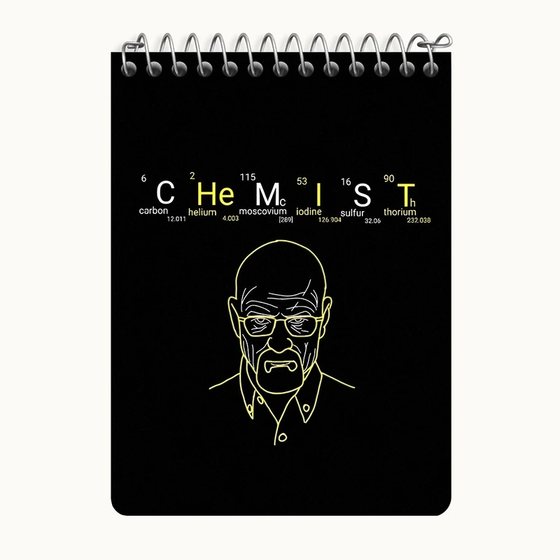 دفتر یادداشت 50 برگ خندالو طرح بریکینگ بد (Breaking Bad) کد N6952