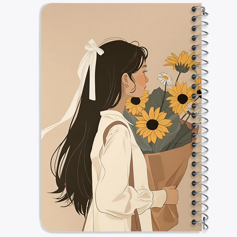 دفتر یادداشت 50 برگ خندالو طرح دخترانه فانتزی کد F10903
