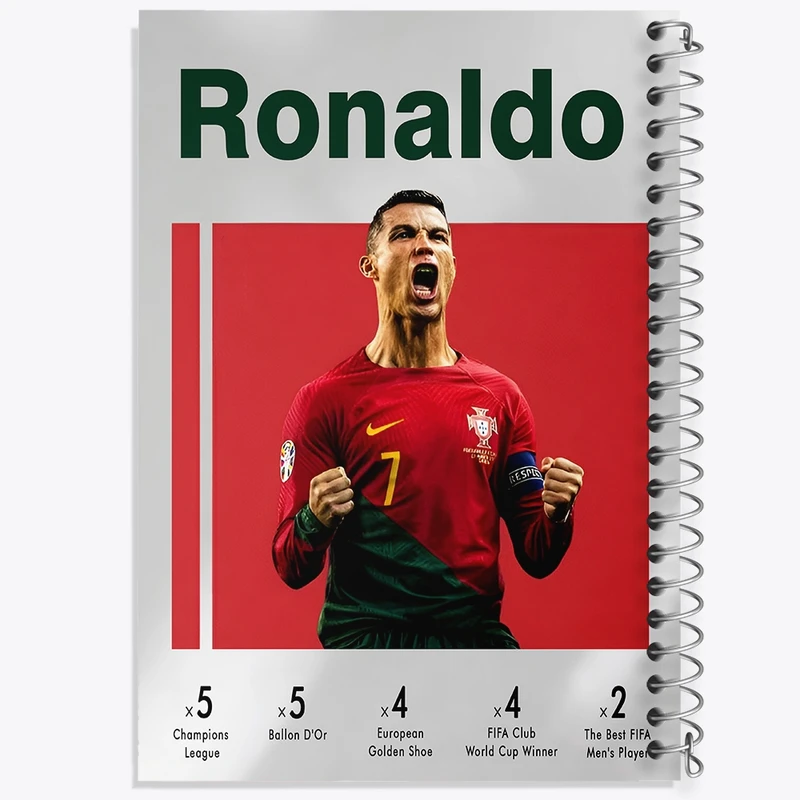 دفتر طراحی 50 برگ خندالو طرح کریستیانو رونالدو کد F13876