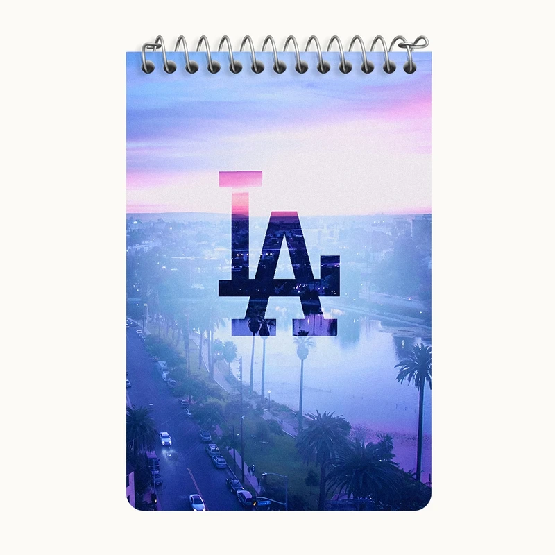 دفتر یادداشت 50 برگ خندالو طرح لس آنجلس (Los Angeles) کد F4835