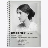 دفتر لغت 50 برگ خندالو طرح ویرجینیا وولف (Virginia Woolf) کد F11923