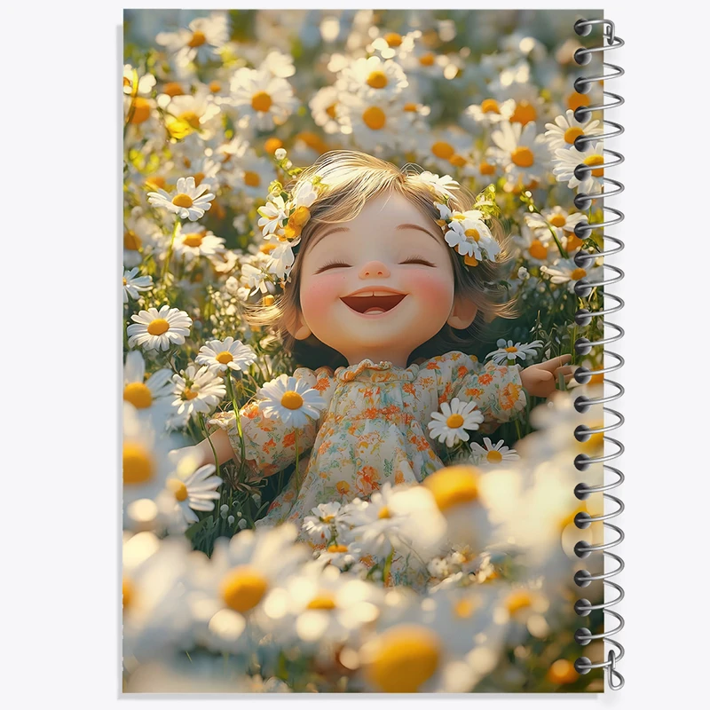 دفتر مشق 100 برگ خندالو طرح دخترانه کودکانه کد N6290