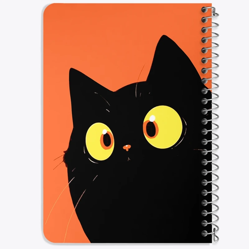 دفتر یادداشت 50 برگ خندالو طرح گربه (Cat) کد F1746