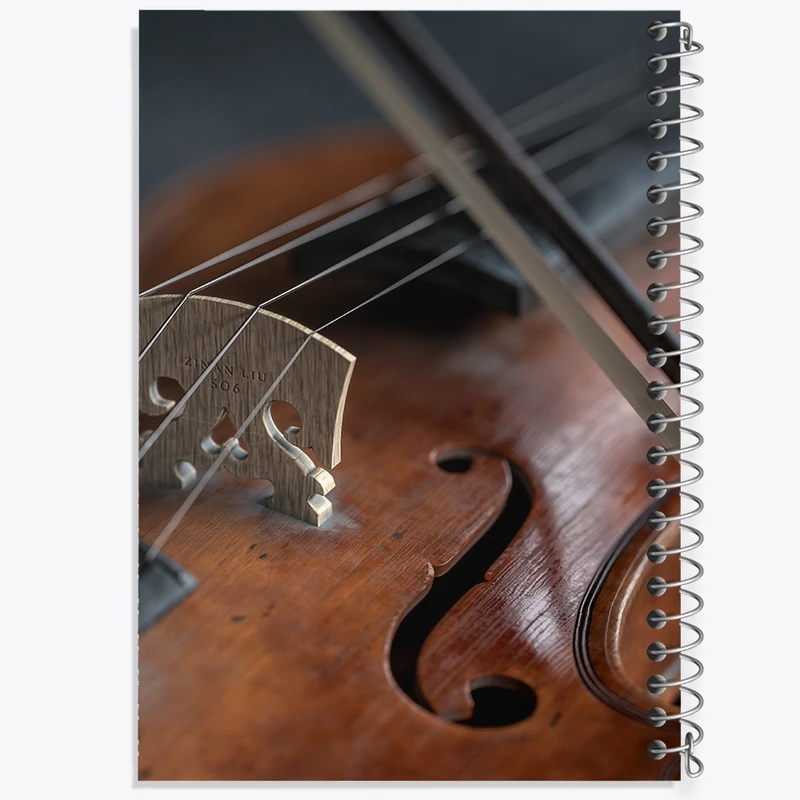 دفتر لیست خرید 50 برگ خندالو طرح ویولن (Violin) کد N8061
