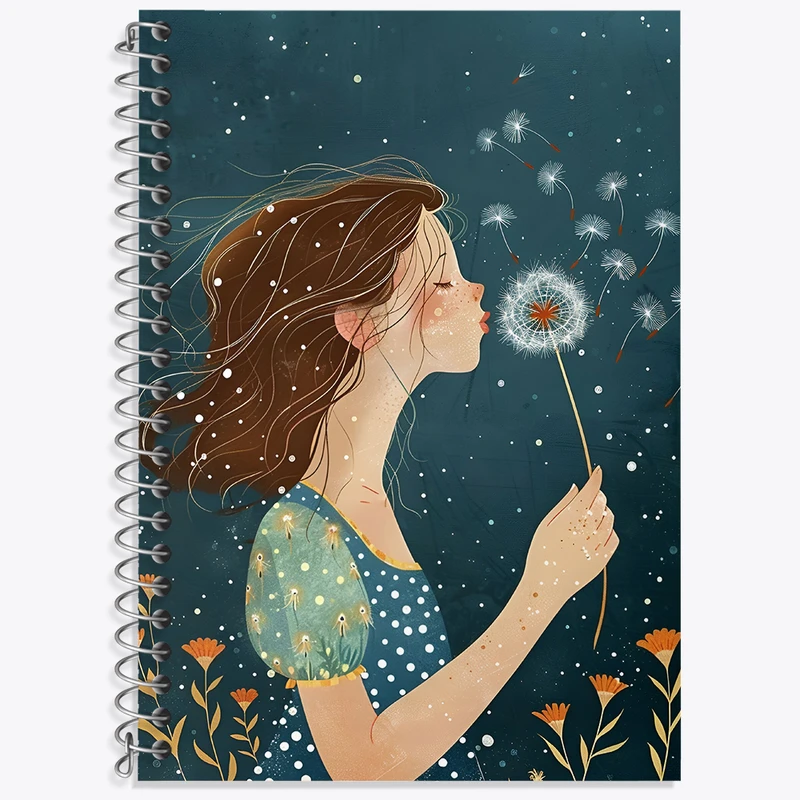 دفتر نت موسیقی 50 برگ خندالو طرح دخترانه فانتزی کد N7444