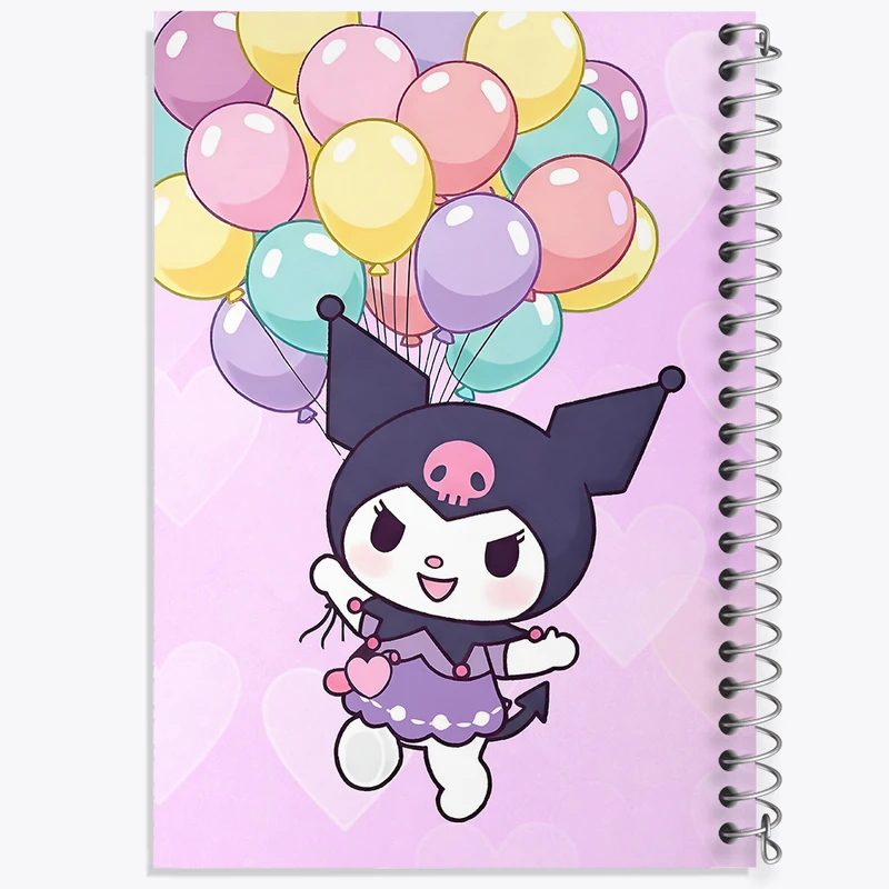 دفتر مشق 100 برگ خندالو طرح کرومی (Kuromi) کد N8965