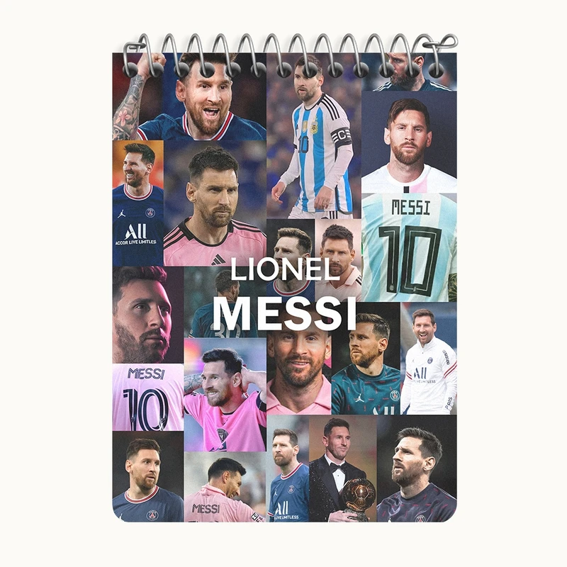 دفتر یادداشت 50 برگ خندالو طرح لیونل مسی کد N9169