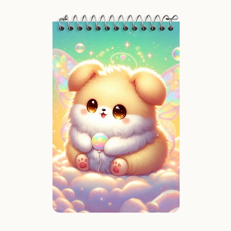 دفتر یادداشت 50 برگ خندالو طرح سگ کیوت کد F5382