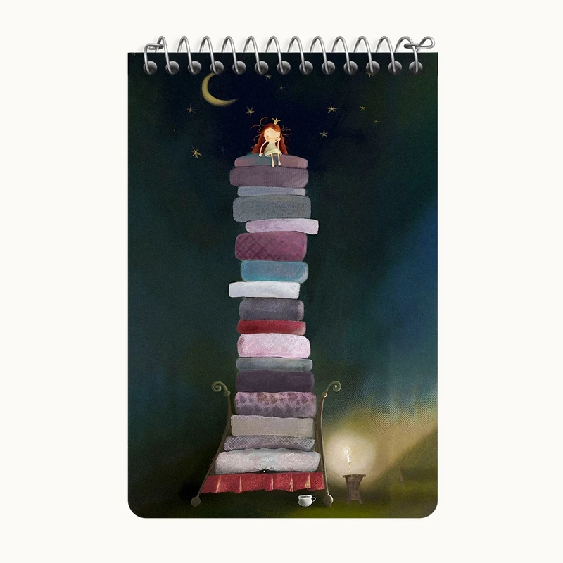 دفتر یادداشت 50 برگ خندالو طرح دختر و خواب کد F8199