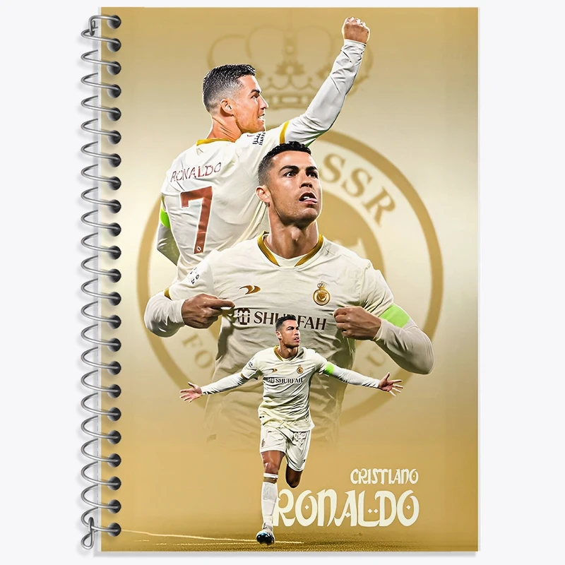 دفتر زبان 50 برگ خندالو مدل سه خط طرح کریستیانو رونالدو کد F14257