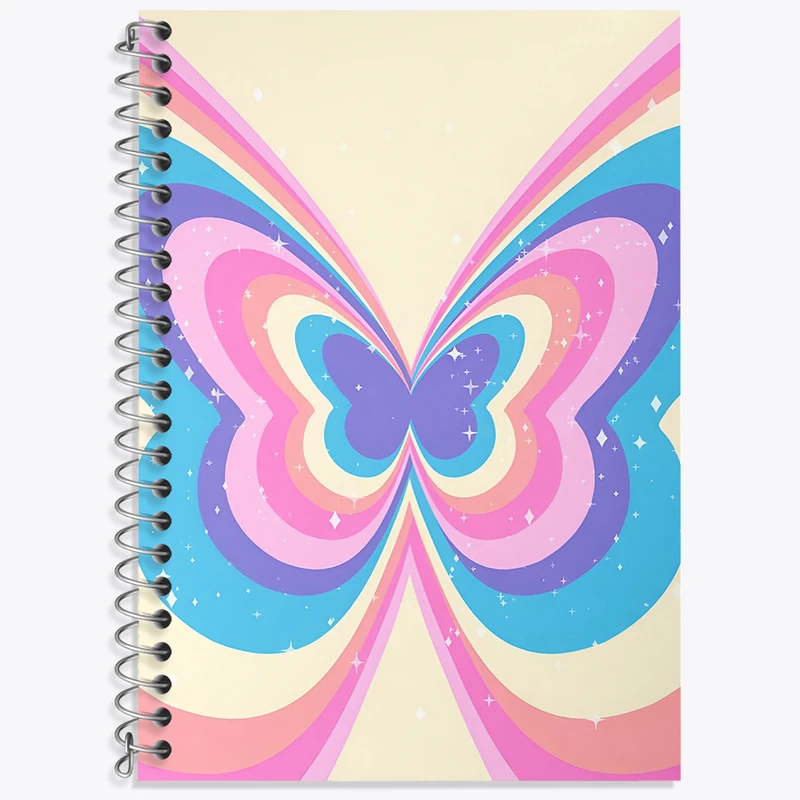 دفتر نت موسیقی 50 برگ خندالو طرح پروانه کد N6830