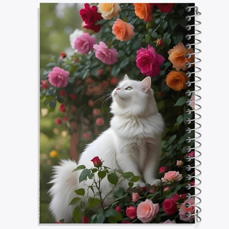 دفتر مشق 50 برگ خندالو طرح گربه (Cat) کد F4328