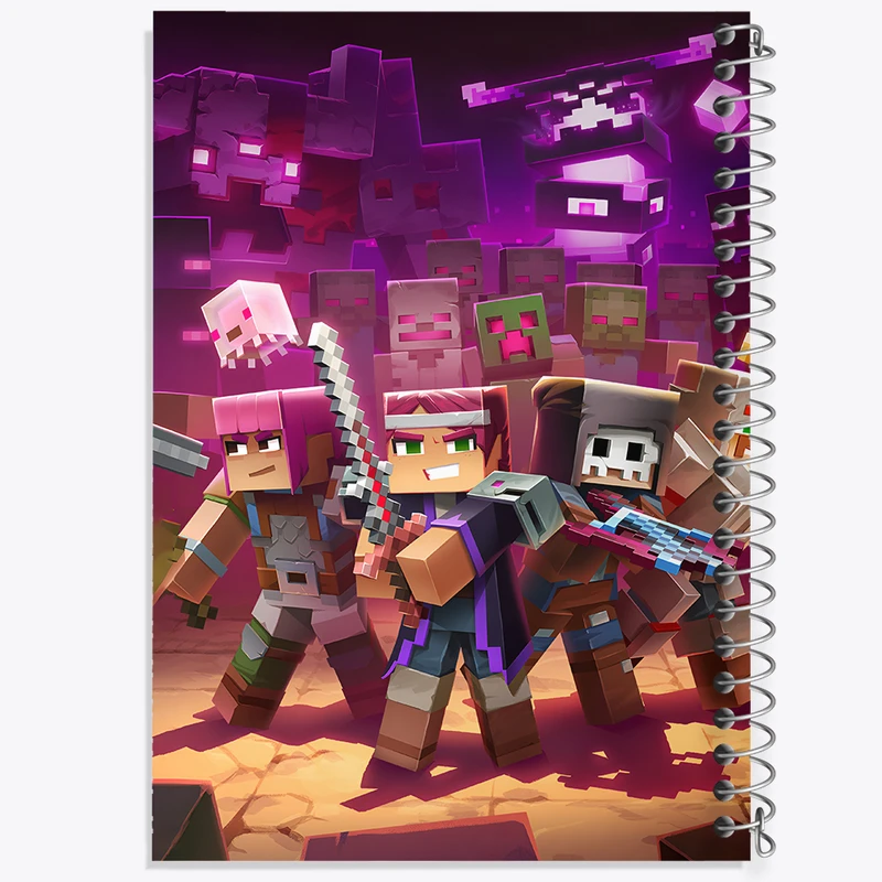 دفتر مشق 100 برگ خندالو طرح ماینکرافت (Minecraft) کد F3507