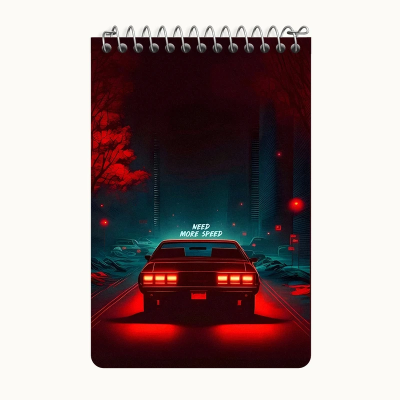 دفتر یادداشت 50 برگ خندالو طرح ماشین کلاسیک کد F10638