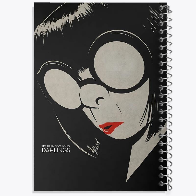 دفتر شطرنجی 50 برگ خندالو طرح ادنا مود (Edna 