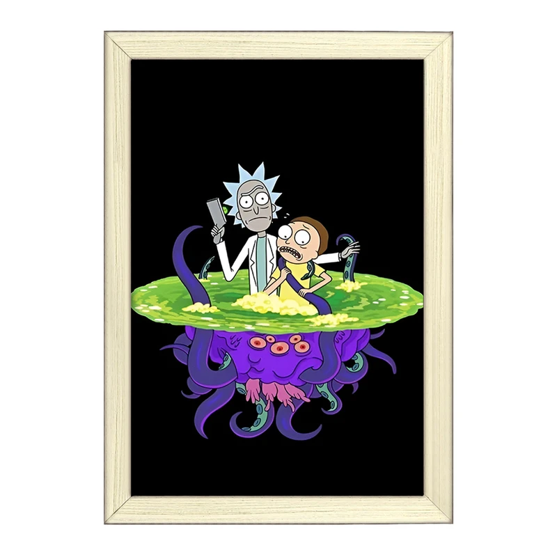 تابلو خندالو طرح ریک و مورتی (Rick and Morty) کد F4015