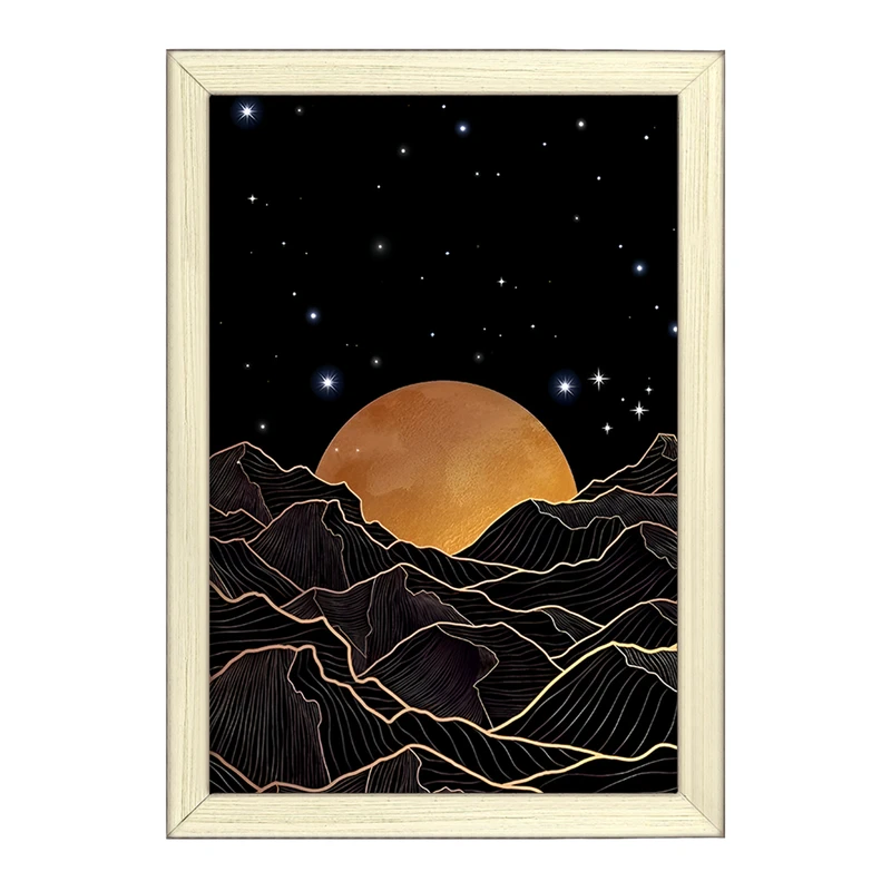 تابلو خندالو طرح ماه (Moon) کد F4974