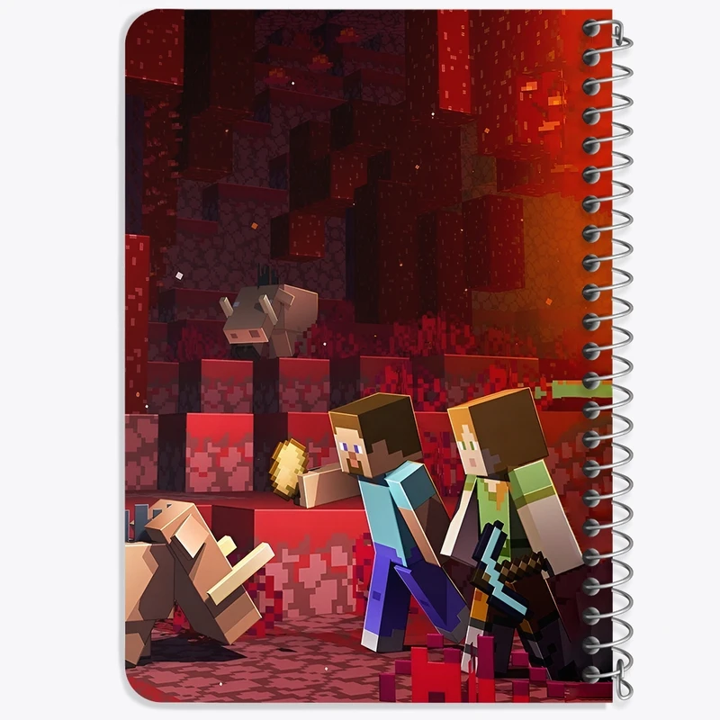 دفتر یادداشت 50 برگ خندالو طرح ماینکرافت (Minecraft) کد F3509