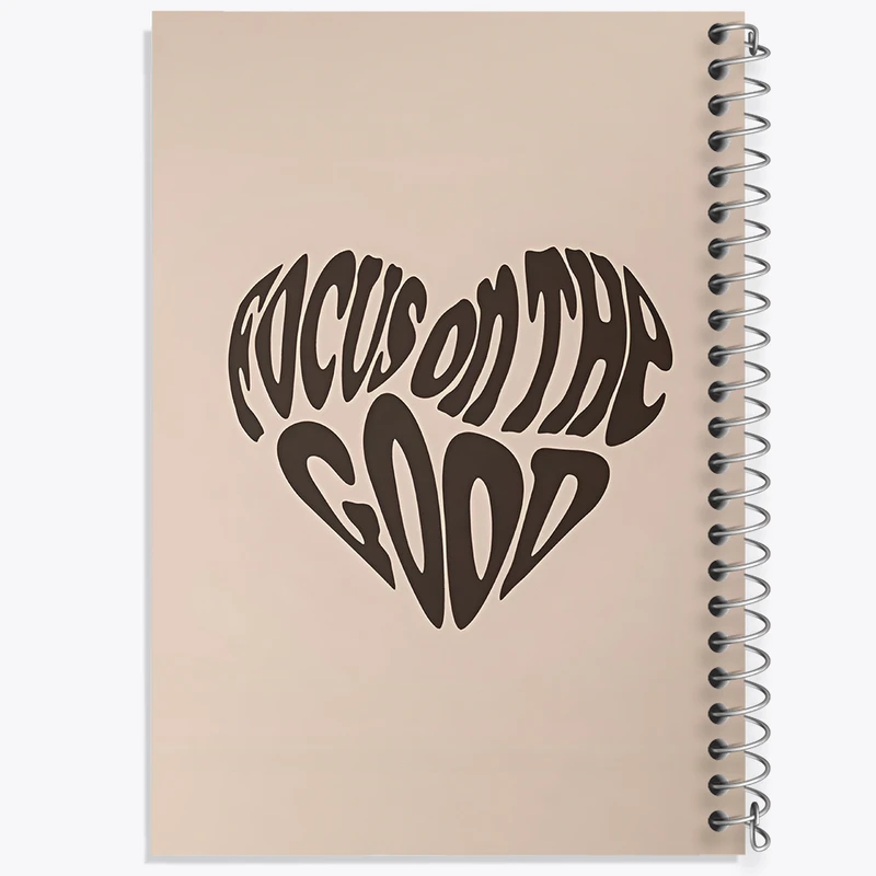 دفتر مشق 50 برگ خندالو طرح Focus On The Good کد F3915