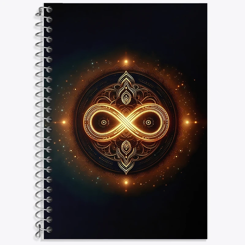 دفتر لغت 50 برگ خندالو طرح علامت بی نهایت کد F10609