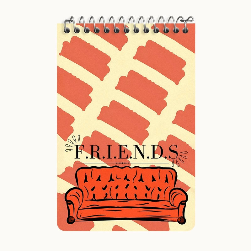 دفتر یادداشت 50 برگ خندالو طرح فرندز (Friends) کد F14153