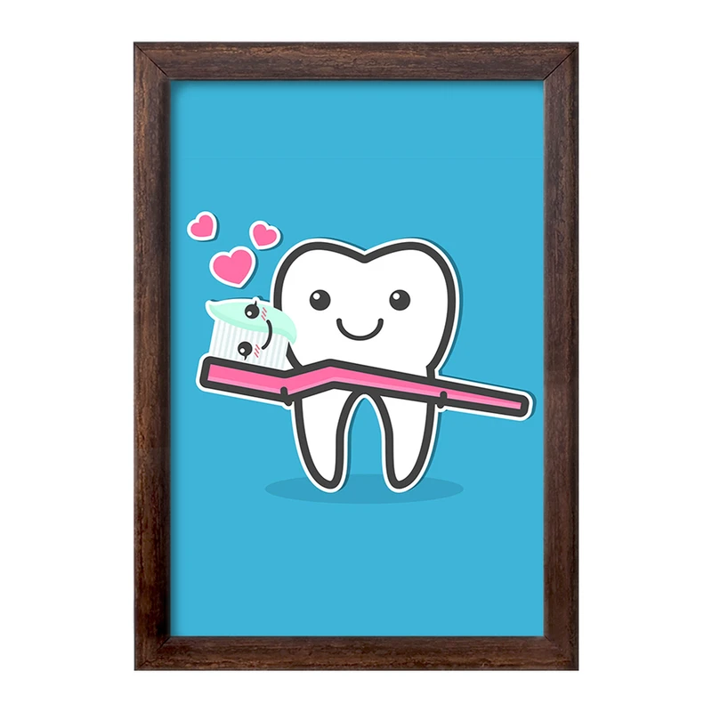 تابلو خندالو طرح دندان و دندانپزشکی کودکانه کد 27747